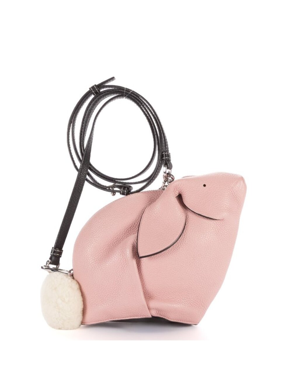 Loewe Collection Mini Bunny Crossbody Pink Grain Calfskin Leather